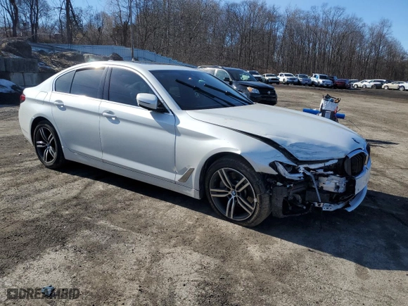 2023 BMW 5 Series 530i xDrive with VIN WBA13BJ04PCM79437, listed as a Copart auction lot 46671715 with 0 mi miles and Salvage Title. Bid and sale history available at carsss.com. Image 4.