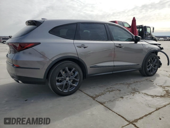 2024 Acura MDX w/A-Spec Package with VIN 5J8YE1H02RL019726, listed as a Copart auction lot 41755585 with 4,798 mi miles and Salvage Title. Bid and sale history available at carsss.com. Image 3.