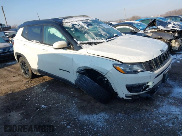 2020 Jeep Compass Latitude with VIN 3C4NJDBB8LT157310, listed as a IAAI auction lot 41410188 with Not Provided miles and . Bid and sale history available at carsss.com. Image 1.