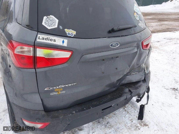 2018 Ford EcoSport SE with VIN MAJ6P1UL0JC165181, listed as a IAAI auction lot 41402297 with NaN miles. Bid and sale history available at carsss.com. Image 6.