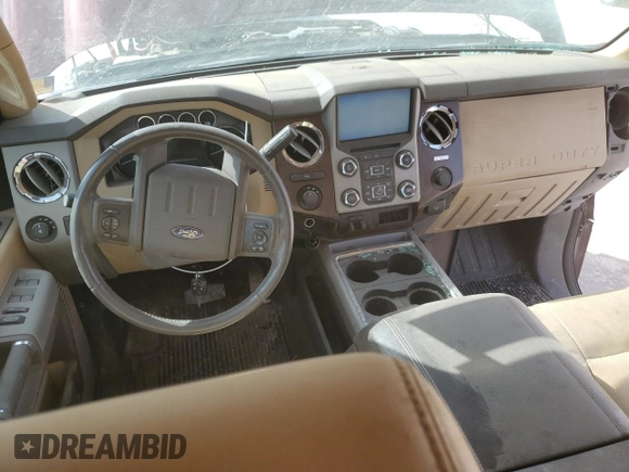 2013 Ford F-250 XL with VIN 1FT7W2BT3DEA28724, listed as a Copart auction lot 47623275 with 128,769 mi miles and Salvage title. Bid and sale history available at DreamBid. Image 8.