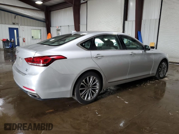2017 Genesis G80 3.8L z VIN KMHGN4JE3HU191673, wystawiony jako Copart lot #61449175 z przebiegiem 105 267 mil mil oraz Czysty tytuł • Clean title. Historia ofert i sprzedaży dostępna na DreamBid. Obrazek 3.