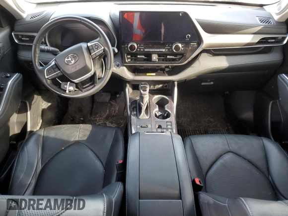 2023 Toyota Highlander Hybrid Limited with VIN 5TDXBRCH2PS133610, listed as a Copart auction lot 45696215 with 56,166 mi miles and Salvage title. Bid and sale history available at DreamBid. Image 8.