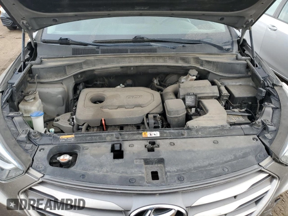2017 Hyundai Santa Fe 2.4L with VIN 5NMZUDLB5HH021650, listed as a Copart auction lot 49722425 with 99,982 mi miles and Salvage title. Bid and sale history available at DreamBid. Image 12.