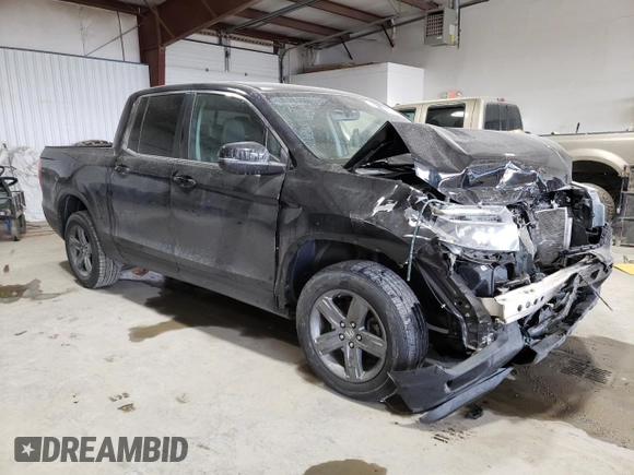 2022 Honda Ridgeline RTL z VIN 5FPYK3F54NB004098, wystawiony jako Copart lot #47459195 z przebiegiem 97 068 mil mil oraz Szkoda całkowita • Salvage title. Historia ofert i sprzedaży dostępna na DreamBid. Obrazek 4.