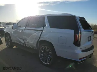 2023 Cadillac Escalade 4WD Premium Luxury with VIN 1GYS4BKL3PR197441, listed as a Copart auction lot 72227294 with 24,154 mi miles and Salvage Title. Bid and sale history available at carsss.com. Image 2.