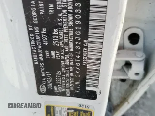 2018 Kia Optima LX z VIN 5XXGT4L32JG190337, wystawiony jako Copart lot #52022945 z przebiegiem Nie podano mil oraz Szkoda całkowita • Salvage title. Historia ofert i sprzedaży dostępna na DreamBid. Obrazek 12.