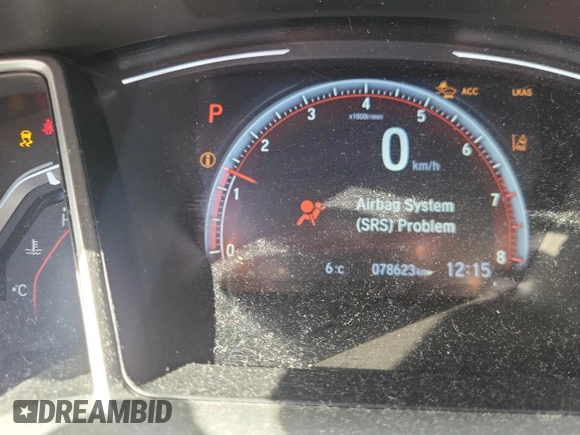 2021 Honda Civic Sport with VIN 2HGFC2F84MH008244, listed as a Copart auction lot 87156854 with 78,623 mi miles and Salvage Title. Bid and sale history available at DreamBid. Image 9.