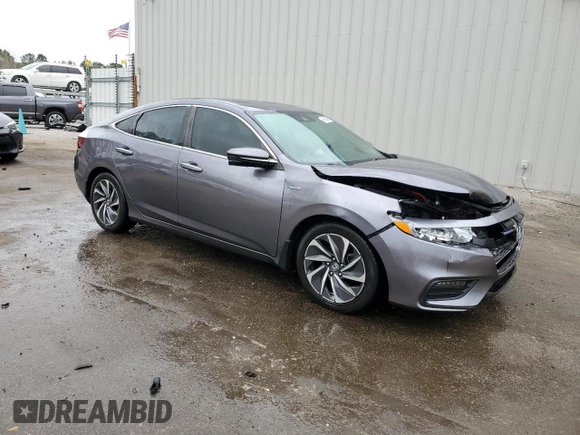 2020 Honda Insight Touring with VIN 19XZE4F92LE009994, listed as a Copart auction lot 44508455 with Not Provided miles and Salvage Title. Bid and sale history available at carsss.com. Image 4.