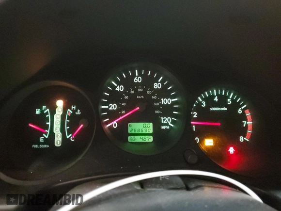 2004 Subaru Forester XS with VIN JF1SG65614H750007, listed as a Copart auction lot 57706355 with 268,690 mi miles and Clean title. Bid and sale history available at DreamBid. Image 9.
