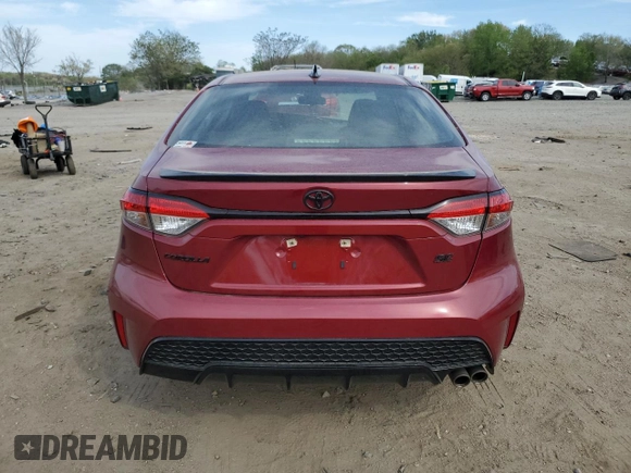 2022 Toyota Corolla SE with VIN 5YFS4MCE4NP105536, listed as a Copart auction lot 54096325 with 22,727 mi miles and Salvage Title. Bid and sale history available at carsss.com. Image 6.