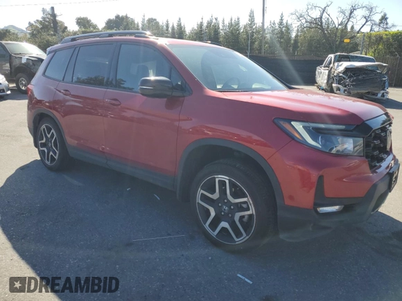2023 Honda Passport Elite with VIN 5FNYF8H06PB013044, listed as a Copart auction lot 48347315 with 44,250 mi miles and Salvage Title. Bid and sale history available at DreamBid. Image 4.