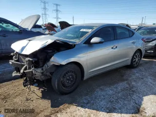 2020 Hyundai Elantra SE with VIN 5NPD74LF6LH594296, listed as a Copart auction lot 46218865 with 21,590 mi miles and Salvage Title. Bid and sale history available at carsss.com. Image 1.