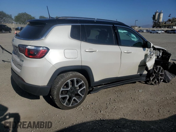 2018 Jeep Compass Limited z VIN 3C4NJDCBXJT492015, wystawiony jako Copart lot #55117955 z przebiegiem 91 210 mil mil oraz Szkoda całkowita • Salvage title. Historia ofert i sprzedaży dostępna na DreamBid. Obrazek 3.