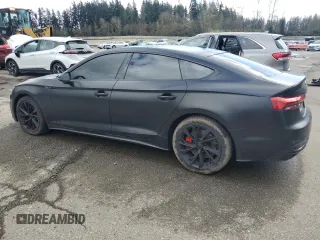 2020 Audi A5 Sportback Premium with VIN WAUANCF56LA004026, listed as a Copart auction lot 49347805 with 48,465 mi miles and Salvage Title. Bid and sale history available at carsss.com. Image 2.