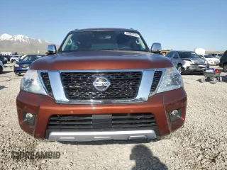 2018 Nissan Armada SL with VIN JN8AY2NC1J9557769, listed as a Copart auction lot 53961105 with 55,678 mi miles and Salvage Title. Bid and sale history available at carsss.com. Image 5.
