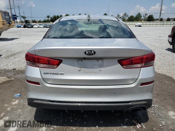 2019 Kia Optima LX with VIN 5XXGT4L34KG295527, listed as a Copart auction lot 58740675 with 71,570 mi miles and Non repairable. Bid and sale history available at DreamBid. Image 6.