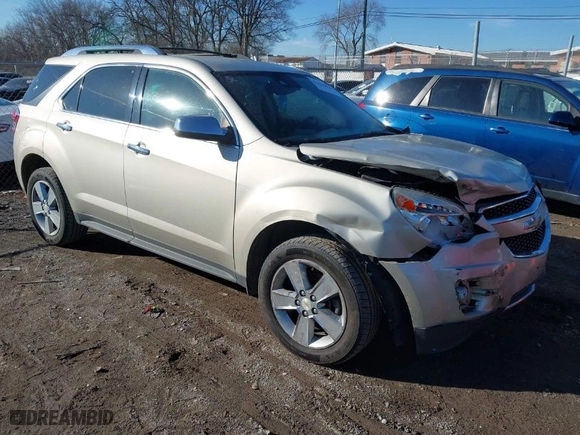 2013 Chevrolet Equinox LTZ with VIN 1GNFLGEK6DZ114341, listed as a IAAI auction lot 41236874 with 127,644 mi miles. Bid and sale history available at carsss.com. Image 1.