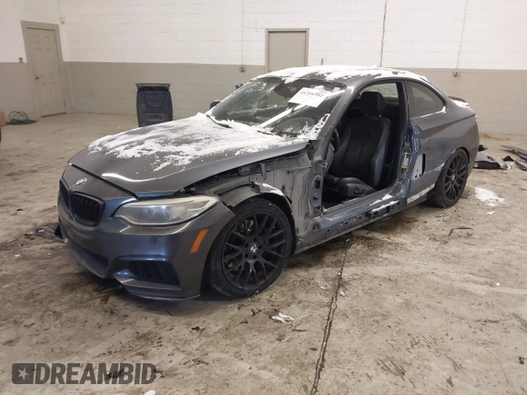 2014 BMW 2 Series M235i with VIN WBA1J7C56EVW84321, listed as a IAAI auction lot 41341382 with 158,444 mi miles and . Bid and sale history available at carsss.com. Image 18.