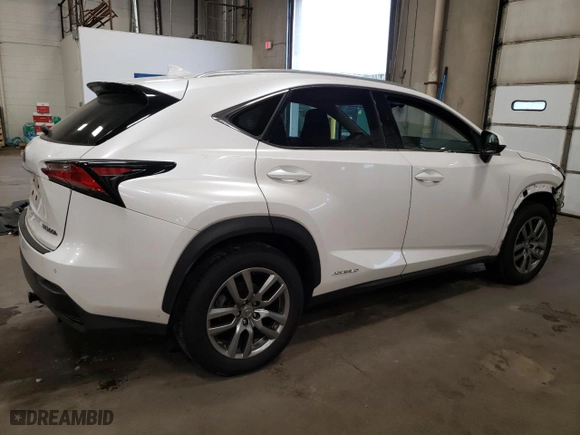 2016 Lexus NX 300h with VIN JTJBJRBZ3G2038291, listed as a Copart auction lot 59219074 with 110538 miles and Salvage Title. Bid and sale history available at carsss.com. Image 3.