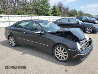 2007 Mercedes-Benz CLK 350 with VIN WDBTJ56H77F230404, listed as a Copart auction lot 65291925 with 128,021 mi miles and Salvage title. Bid and sale history available at DreamBid. Image 4.