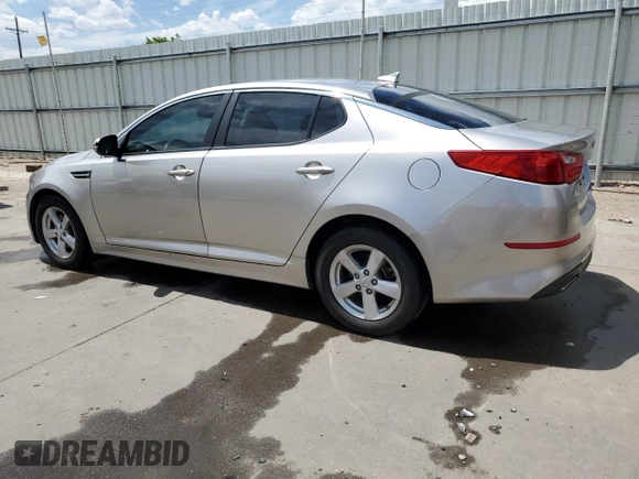2014 Kia Optima LX z VIN KNAGM4A79E5470153, wystawiony jako Copart lot #58316245 z przebiegiem 85 904 mil mil oraz Czysty tytuł • Clean title. Historia ofert i sprzedaży dostępna na DreamBid. Obrazek 2.