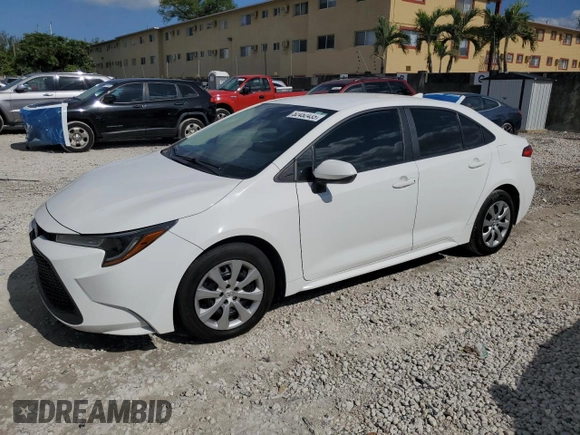 2022 Toyota Corolla LE with VIN 5YFEPMAE7NP364870, listed as a Copart auction lot 52452435 with 159,546 mi miles and Salvage Title. Bid and sale history available at carsss.com. Image 1.
