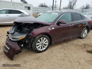 2018 Kia Optima S with VIN 5XXGT4L33JG268947, listed as a Copart auction lot 43708745 with 130,459 mi miles and Salvage Title. Bid and sale history available at carsss.com. Image 1.