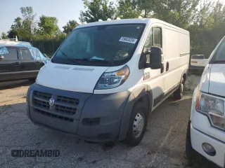 2018 Ram ProMaster Cargo with VIN 3C6TRVAG0JE154199, listed as a Copart auction lot 59683224 with 125,205 mi miles and Clean Title. Bid and sale history available at DreamBid. Image 1.