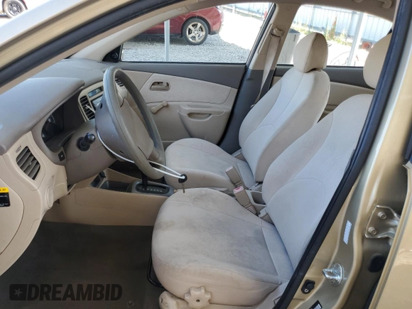 2009 Kia Rio LX with VIN KNADE223996521831, listed as a Copart auction lot 69126284 with 183,796 mi miles and Salvage Title. Bid and sale history available at DreamBid. Image 7.