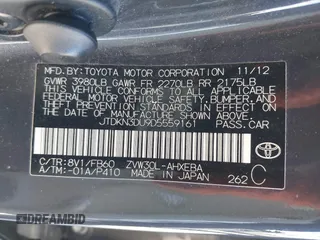 2013 Toyota Prius One with VIN JTDKN3DU9D5559161, listed as a IAAI auction lot 41995781 with 195,694 mi miles. Bid and sale history available at carsss.com. Image 9.