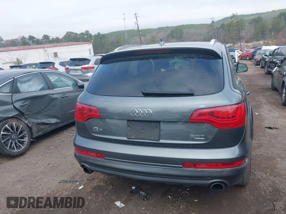 2015 Audi Q7 Premium Plus with VIN WA1LGAFE4FD008776, listed as a IAAI auction lot 41528346 with 213,557 mi miles and . Bid and sale history available at DreamBid. Image 16.