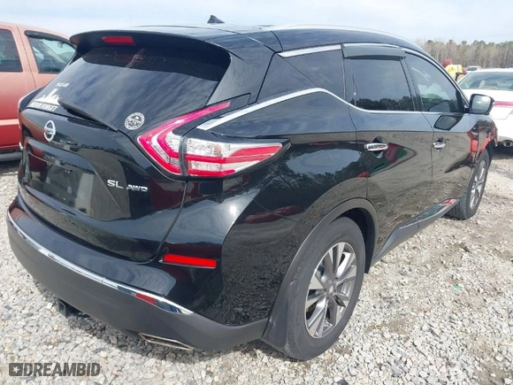 2015 Nissan Murano Platinum with VIN 5N1AZ2MH8FN274513, listed as a IAAI auction lot 41822146 with 137,354 mi miles. Bid and sale history available at carsss.com. Image 4.