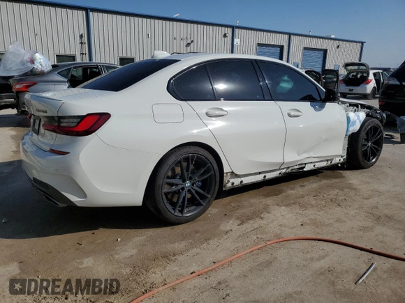 2022 BMW 3 Series M340i with VIN 3MW5U7J0XN8C26736, listed as a Copart auction lot 76893894 with 24,264 mi miles and Clean Title. Bid and sale history available at carsss.com. Image 3.