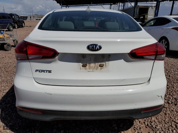 2017 Kia Forte LX with VIN 3KPFK4A76HE069754, listed as a Copart auction lot 51707785 with 85,992 mi miles and Salvage Title. Bid and sale history available at carsss.com. Image 6.