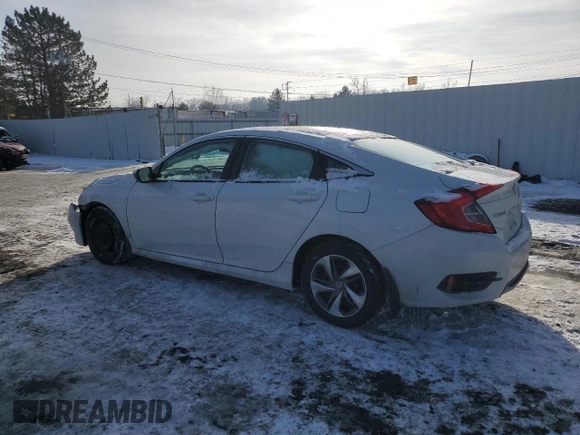 2021 Honda Civic Sedan LX with VIN 2HGFC2F63MH550062, listed as a Copart auction lot 86590674 with 56,930 mi miles and Non Repairable. Bid and sale history available at carsss.com. Image 2.