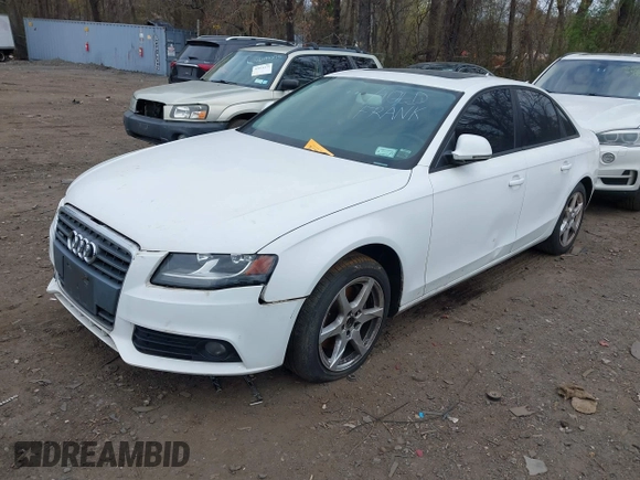 2009 Audi A4 2.0T Prem with VIN WAULF78K69N038646, listed as a IAAI auction lot 42095493 with 96,041 mi miles. Bid and sale history available at carsss.com. Image 2.