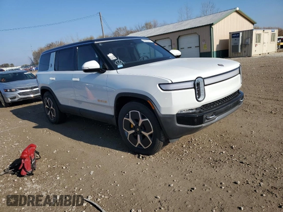 2024 Rivian R1S Adventure with VIN 7PDSGABA6RN039832, listed as a Copart auction lot 80635054 with Not Provided miles and Salvage Title. Bid and sale history available at carsss.com. Image 4.