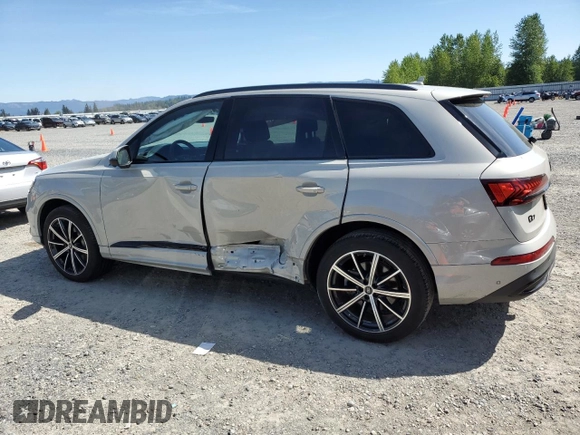 2023 Audi Q7 Premium Plus with VIN WA1LXBF77PD018405, listed as a Copart auction lot 55975455 with 15,702 mi miles and Salvage title. Bid and sale history available at DreamBid. Image 2.