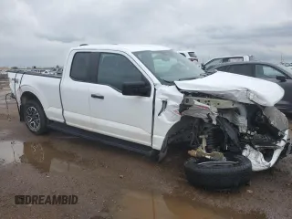 2023 Ford F-150 XL with VIN 1FTEX1EP9PKG19692, listed as a Copart auction lot 55989675 with 26,778 mi miles and Salvage title. Bid and sale history available at DreamBid. Image 4.