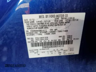 2013 Ford Flex Limited with VIN 2FMHK6D83DBD14113, listed as a Copart auction lot 79739814 with 137,976 mi miles and Salvage Title. Bid and sale history available at carsss.com. Image 14.