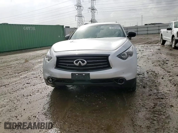 2016 Infiniti QX70 with VIN JN8CS1MW4GM400288, listed as a Copart auction lot 51423095 with 115,733 mi miles and Salvage title. Bid and sale history available at DreamBid. Image 10.