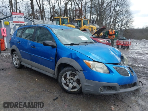 2007 Pontiac Vibe with VIN 5Y2SL65867Z406906, listed as a IAAI auction lot 41667795 with 255,863 mi miles. Bid and sale history available at carsss.com. Image 1.