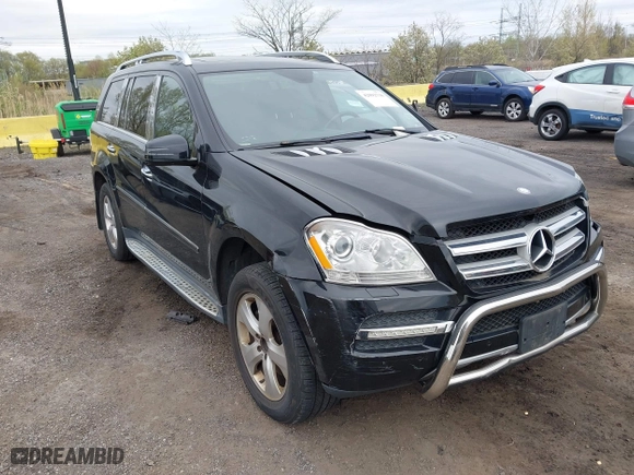 2012 Mercedes-Benz GL-Class GL 450 with VIN 4JGBF7BE9CA763928, listed as a IAAI auction lot 42092738 with 168,971 mi miles. Bid and sale history available at carsss.com. Image 1.