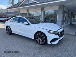 2025 Mercedes-Benz E 350 with VIN W1KLF4HB9SA111397, listed as a IAAI auction lot 41761722 with 50 mi miles and . Bid and sale history available at DreamBid. Image 1.