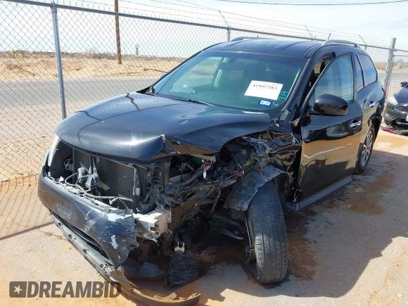 2016 Nissan Pathfinder S with VIN 5N1AR2MN5GC615756, listed as a IAAI auction lot 41807583 with 189,289 mi miles and . Bid and sale history available at DreamBid. Image 6.