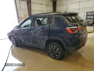 2019 Jeep Compass Trailhawk with VIN 3C4NJDDB9KT627579, listed as a Copart auction lot 53621395 with 66,535 mi miles and Clean Title. Bid and sale history available at DreamBid. Image 2.