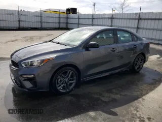 2021 Kia Forte GT-Line with VIN 3KPF34AD3ME268421, listed as a Copart auction lot 48636315 with 107,575 mi miles and Clean Title. Bid and sale history available at carsss.com. Image 1.