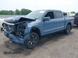 2023 Ford F-150 Lightning Pro with VIN 1FT6W1EVXPWG53591, listed as a IAAI auction lot 42249385 with 17,892 mi miles and . Bid and sale history available at DreamBid. Image 23.