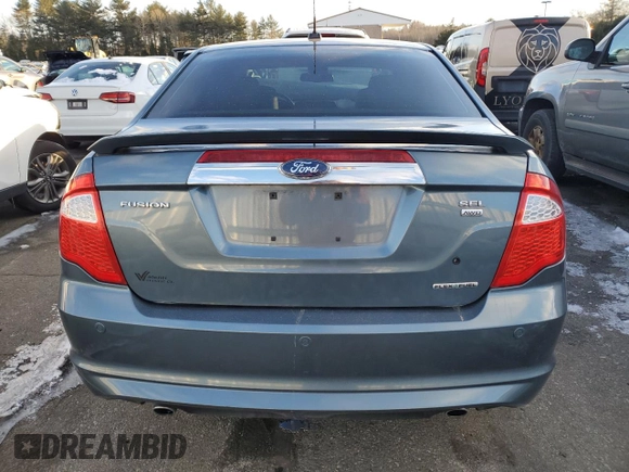 2011 Ford Fusion SEL with VIN 3FAHP0CG9BR176187, listed as a Copart auction lot 45940555 with 121,675 mi miles and Salvage Title. Bid and sale history available at DreamBid. Image 6.